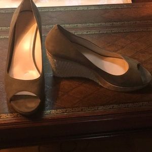 Cole Haan Platform Wedge - Olive